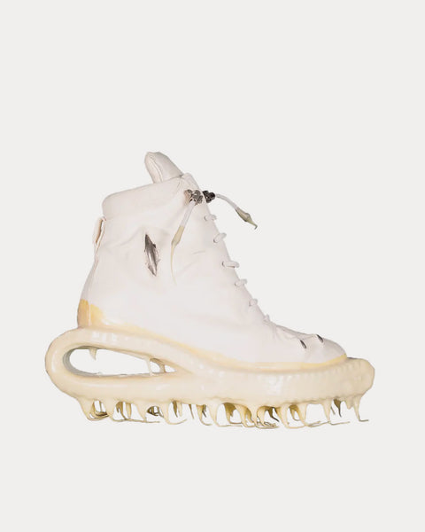 U-Jack Prosthetic White High Top Sneakers