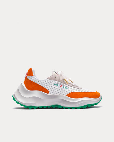 Casablanca Atlantis White / Clay Orange Low Top Sneakers