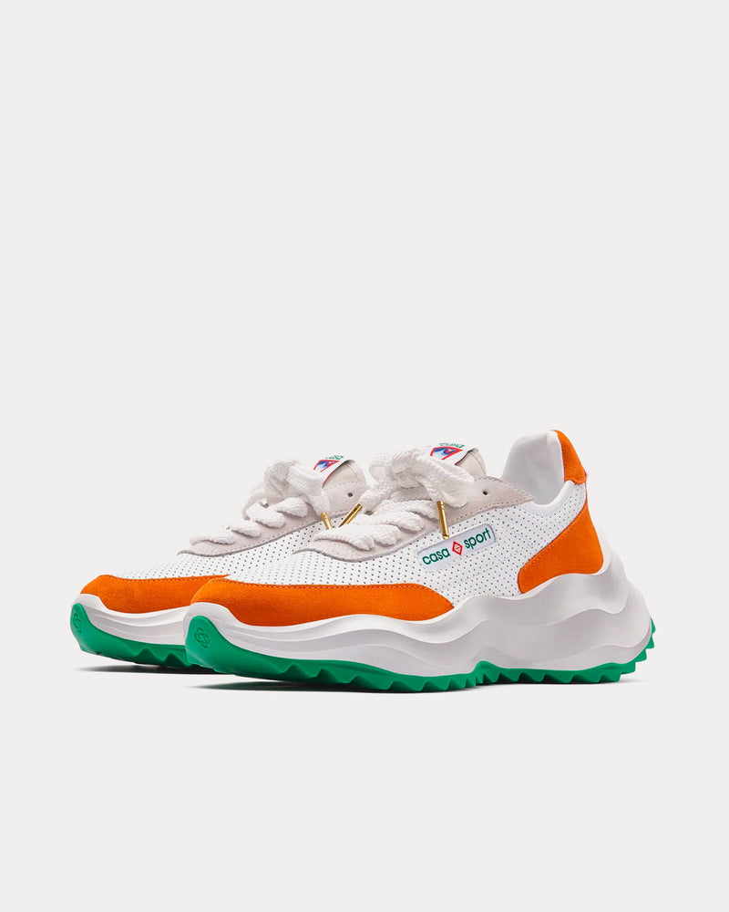 Casablanca Atlantis White / Clay Orange Low Top Sneakers - 3