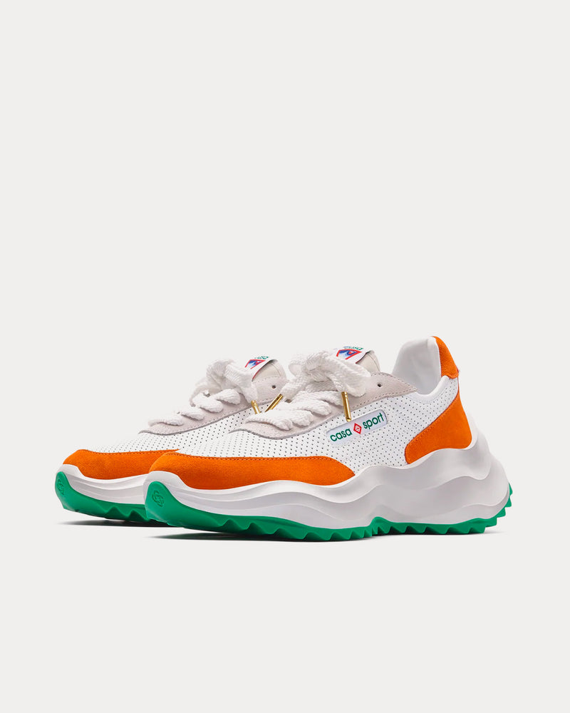Casablanca Atlantis White / Clay Orange Low Top Sneakers - 3
