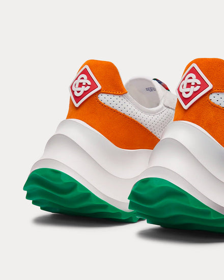 Casablanca Atlantis White / Clay Orange Low Top Sneakers - 5