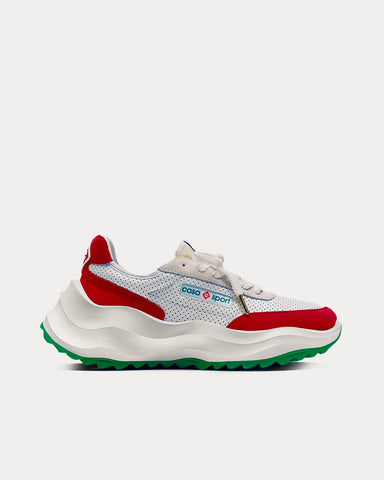 Casablanca Atlantis Red / White Low Top Sneakers