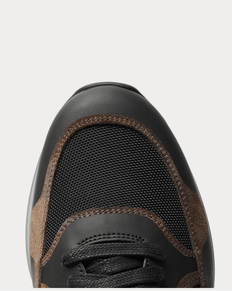 Dunhill Radial Runner Leather and Suede-Trimmed Mesh  Black low top sneakers - 5