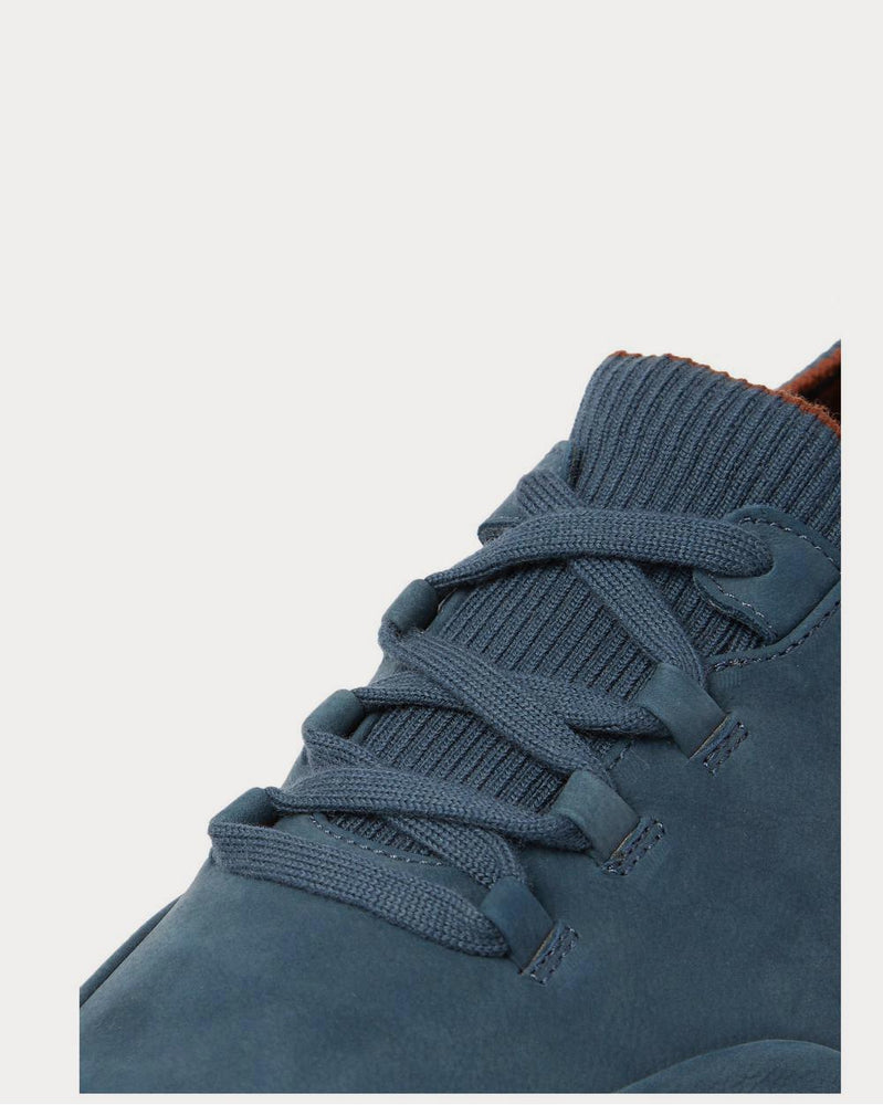 Loro Piana Soho Walk Nubuck  Blue low top sneakers - 4