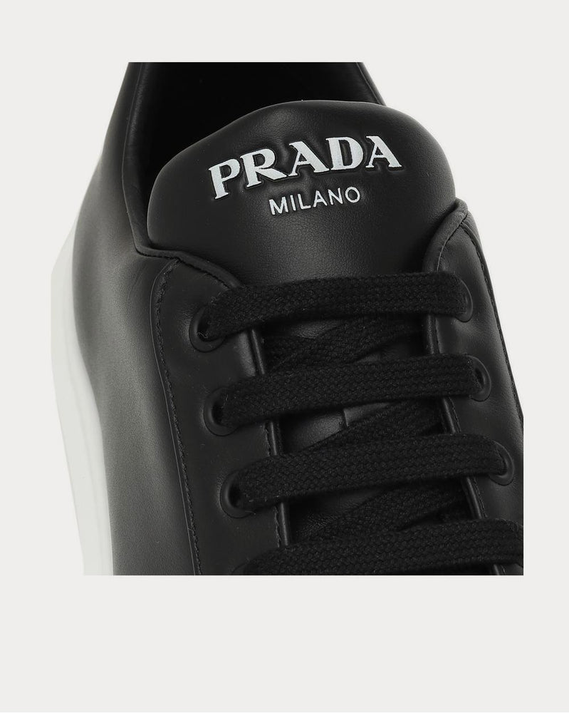 Prada Leather platform Nero Low Top Sneakers - 4