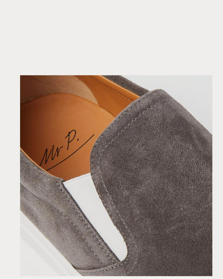 Mr P. Larry Suede Slip-On  Gray low top sneakers - 5