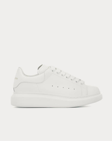 McQueen Leather White Low Top Sneakers - 1