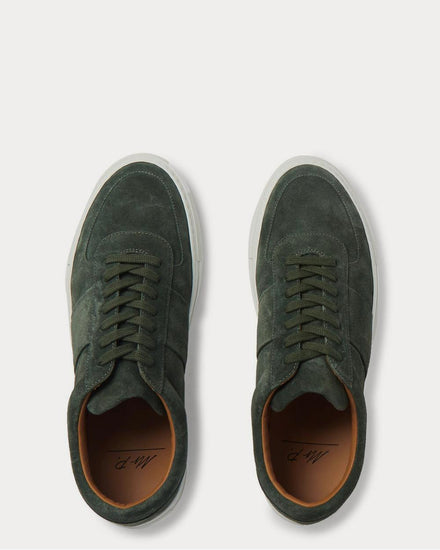 Mr P. Larry Suede  Forest green low top sneakers - 6