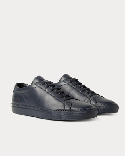 Common Projects Original Achilles Leather  Navy low top sneakers - 2