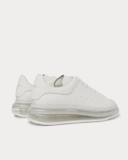 McQueen Exaggerated-Sole Leather  White low top sneakers - 4