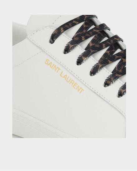 Saint Laurent Andy leather White Low Top Sneakers - 4