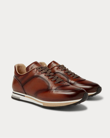 Dunhill Duke Leather  Light brown low top sneakers - 2