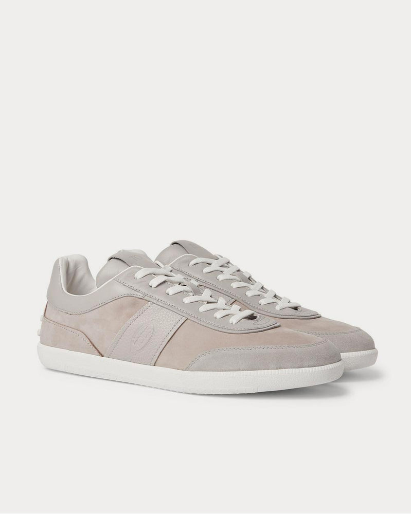 Tod's Leather, Nubuck and Suede  Gray low top sneakers - 2