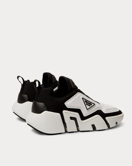 Prada Segment Neoprene and Rubber  White low top sneakers - 3