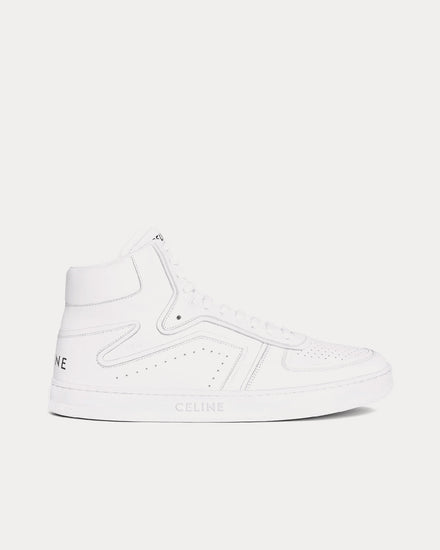 Celine CT-01 'Z' Calfskin Leather Optic White High Top Sneakers - 1