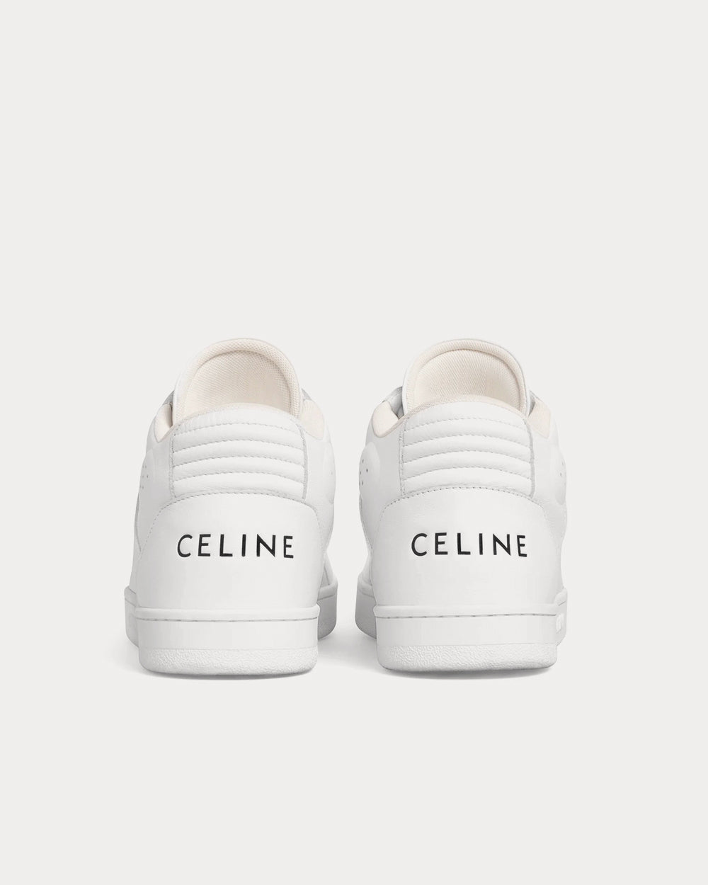 Celine - CT-02 Mid With Scratch In Calfskin Optic White High Top Sneakers