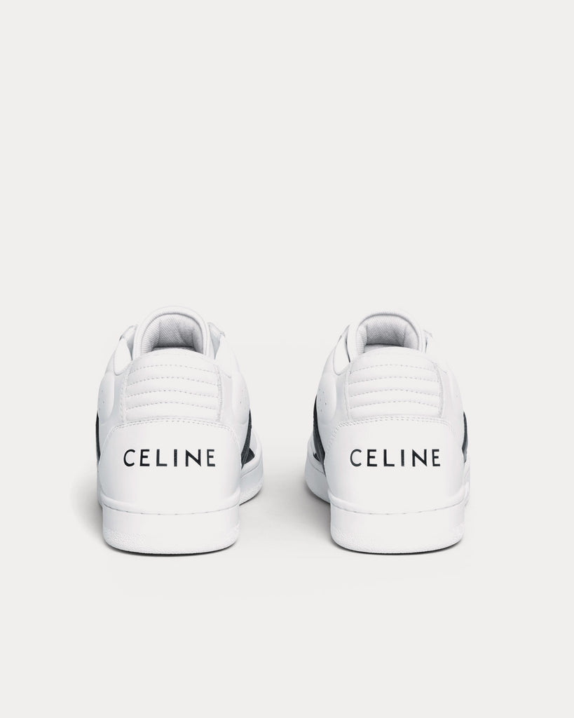 Celine CT-02 Scratch Calfskin & Patent Glitter Optic White / Black