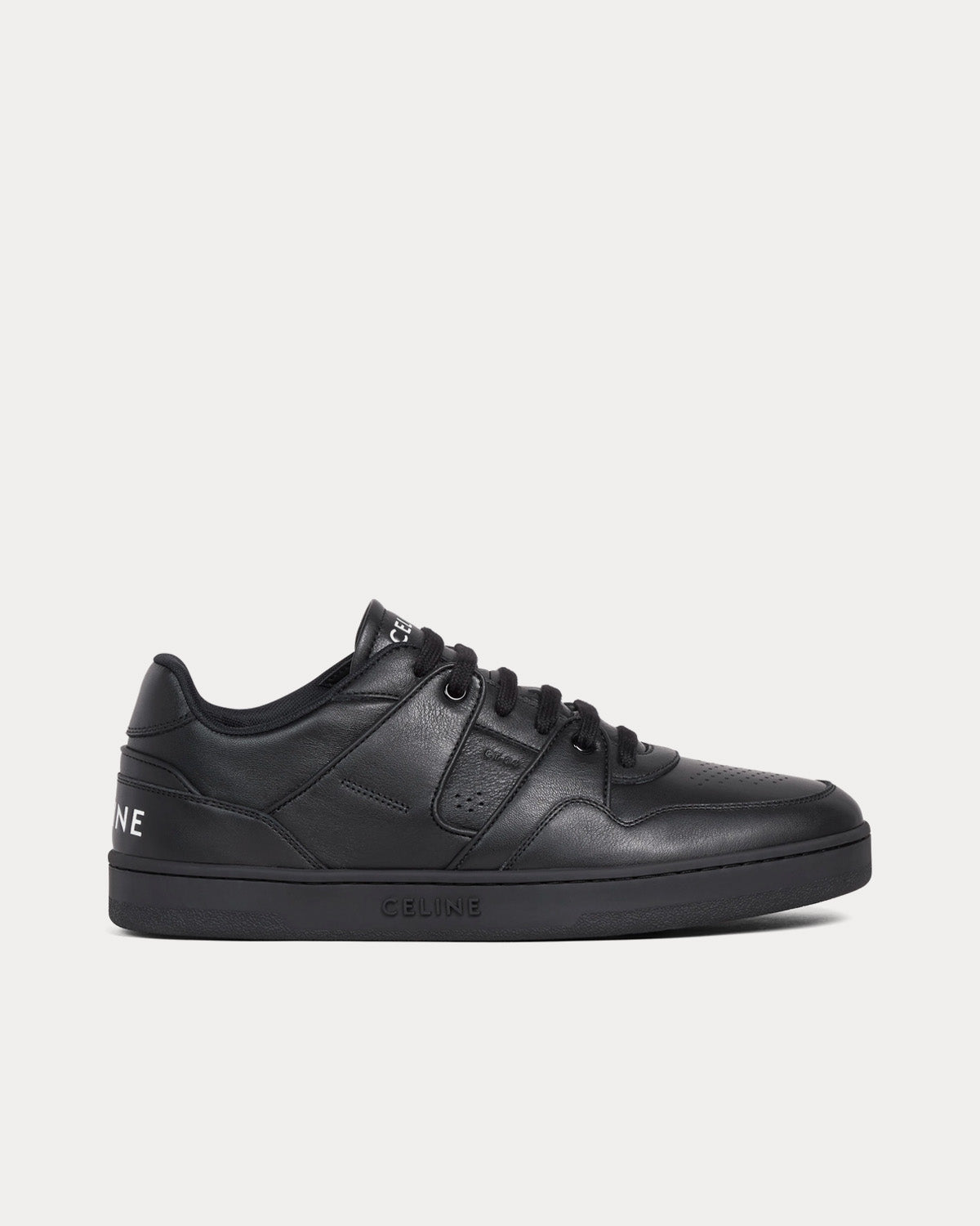 CELINE レザー スニーカー ブラック 41 CT-04 Celine Men's CT-04 Calfskin Leather Black / Black Low Top Sneakers