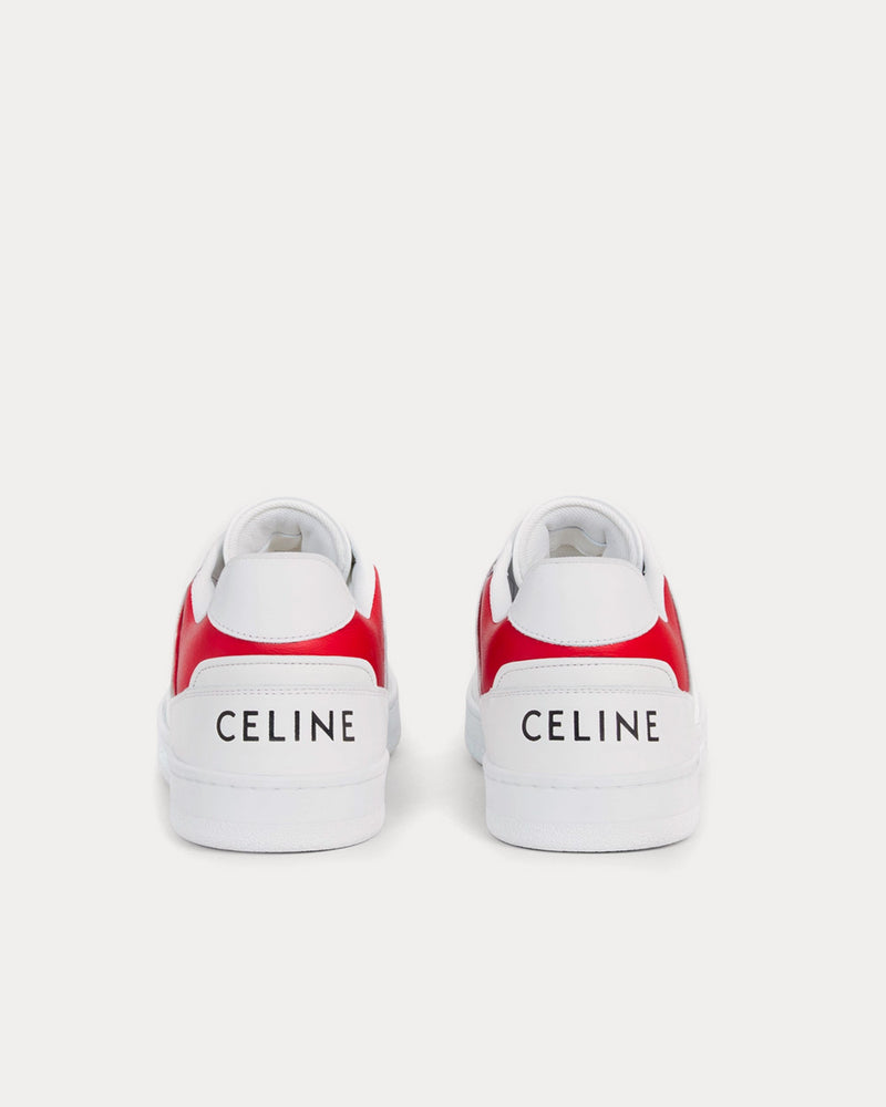 Celine CT-04 Leather White / Blue / Silver / Red Low Top Sneakers - 3