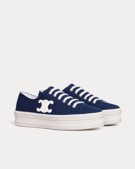 Celine Women's Jane Platform Lace-Up with Triumph Patch Canvas