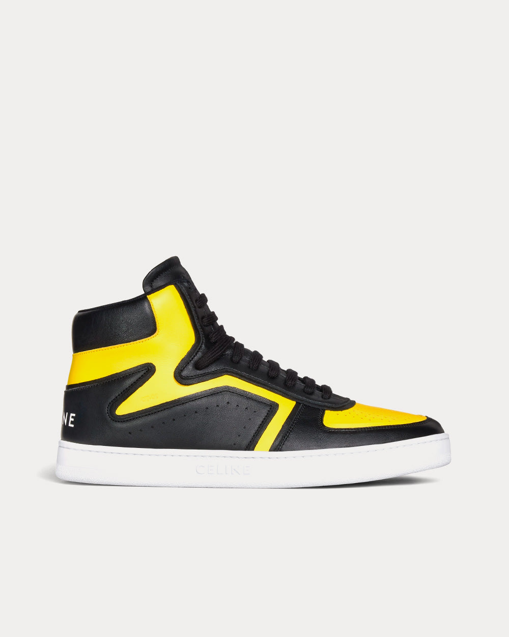 Mens yellow high top sneakers on sale
