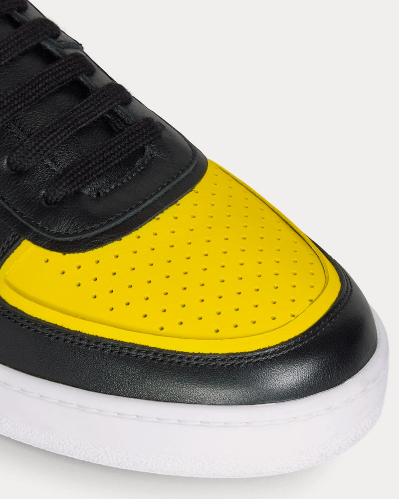 Celine CT-01 Black / Bright Yellow High Top Sneakers - 4