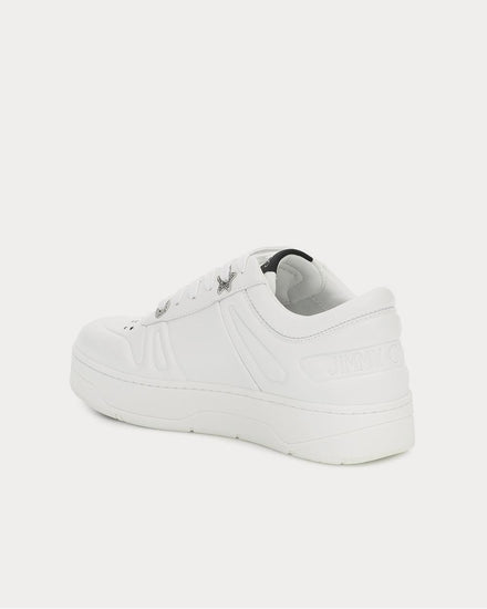Jimmy Choo Hawaii/F leather X White Low Top Sneakers - 3