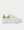 Exaggerated-Sole Neon Snake-Effect Leather  White low top sneakers