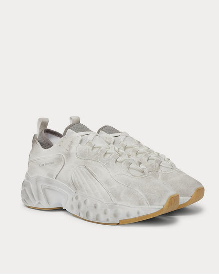 Acne Studios Distressed Suede  White low top sneakers - 2