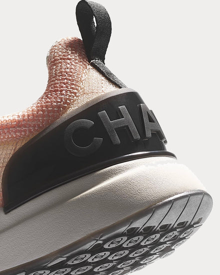 Chanel Embroidered Mesh Pale Pink Low Top Sneakers - 4