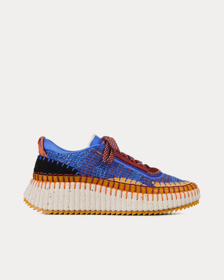 Chloé Nama Abyssal Blue Low Top Sneakers - 1