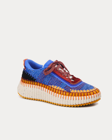 Chloé Nama Abyssal Blue Low Top Sneakers - 3