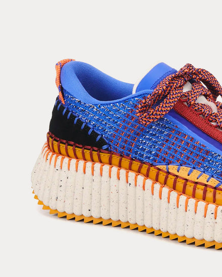 Chloé Nama Abyssal Blue Low Top Sneakers - 4