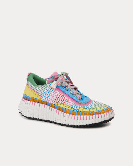 Chloé Nama Happy Yellow Low Top Sneakers - 3