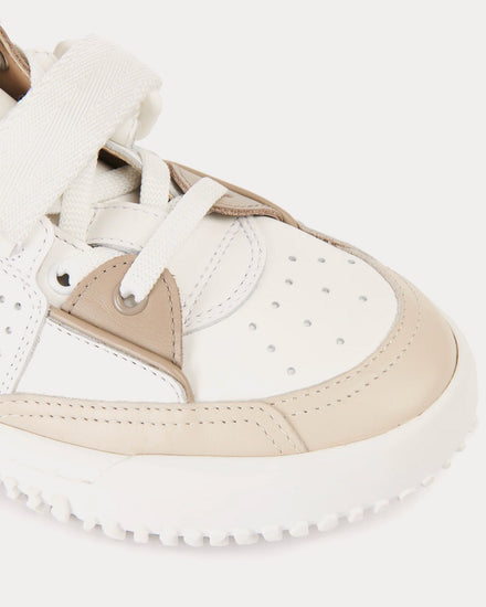 Chloé Franckie Beige / White High Top Sneakers - 3