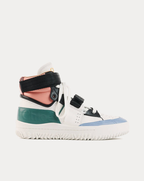 Franckie Pink / Green High Top Sneakers