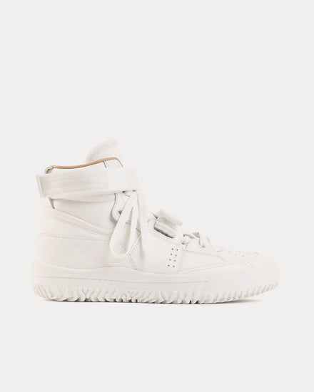 Chloé Franckie White High Top Sneakers - 1