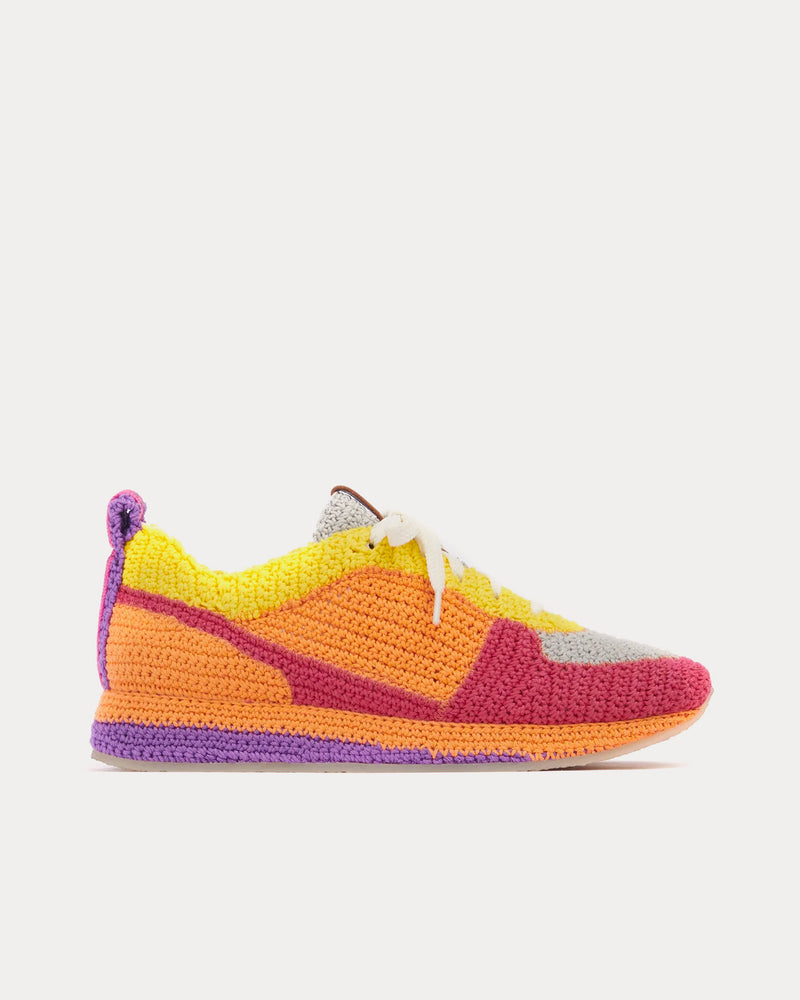 Chloé Myha Pop Orange Low Top Sneakers - 1