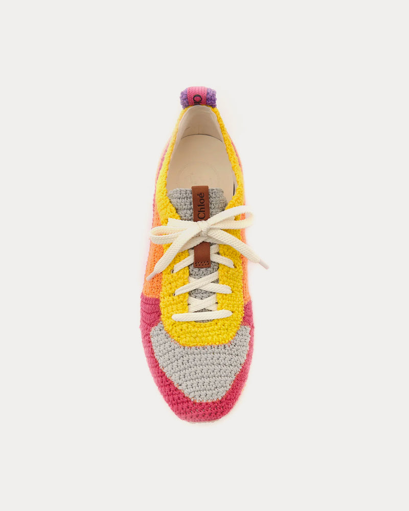 Chloé Myha Pop Orange Low Top Sneakers - 2
