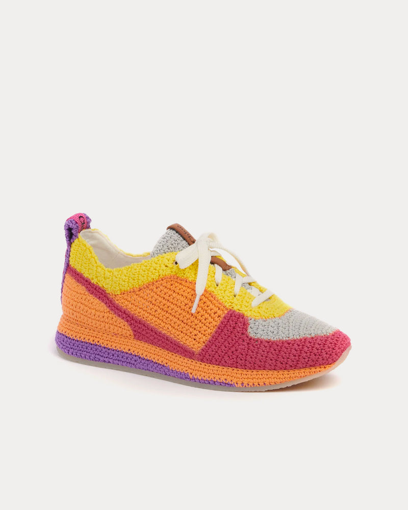 Chloé Myha Pop Orange Low Top Sneakers - 3