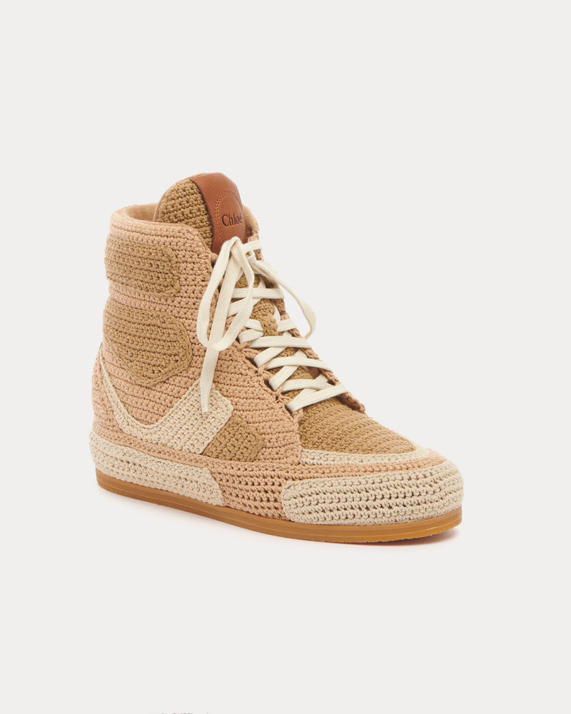 Chloé Myha Quiet Brown High Top Sneakers - 2