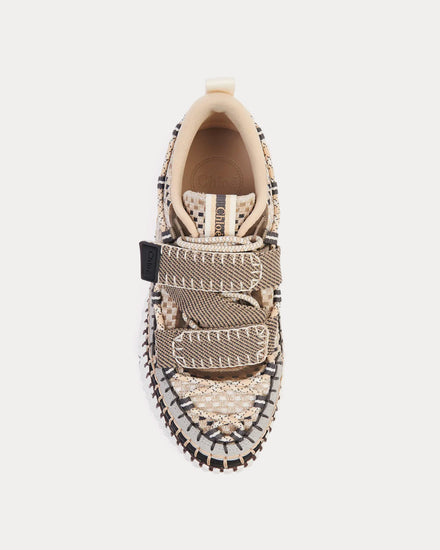 Chloé Nama Nomad Beige Slip On Sneakers - 2