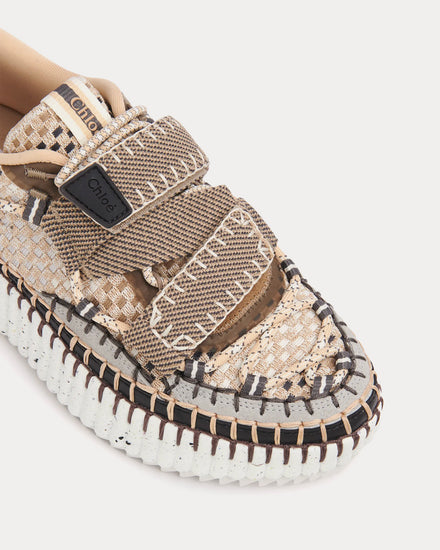 Chloé Nama Nomad Beige Slip On Sneakers - 4