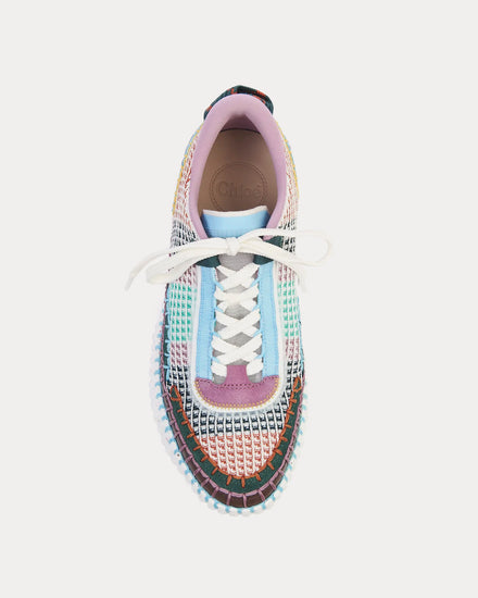 Chloé Nama Recycled Mesh Creamy Lilac Low Top Sneakers - 2