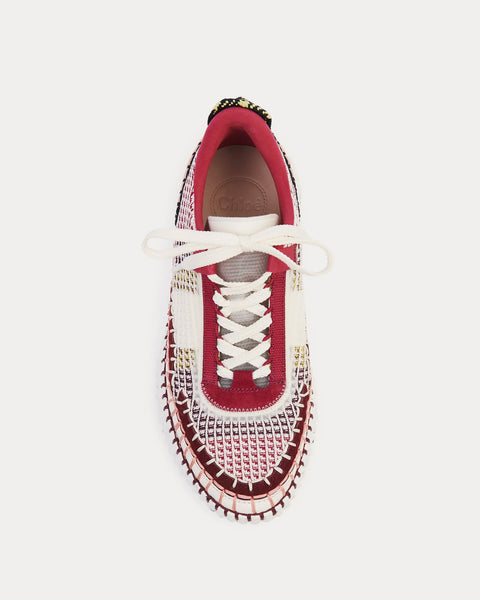 Nama Recycled Mesh Dark Ruby Low Top Sneakers