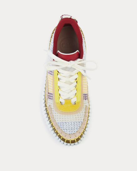 Chloé Nama Light Khaki / Multi Low Top Sneakers - 2