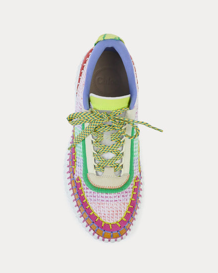 Chloé Nama Multi / Red Low Top Sneakers - 2