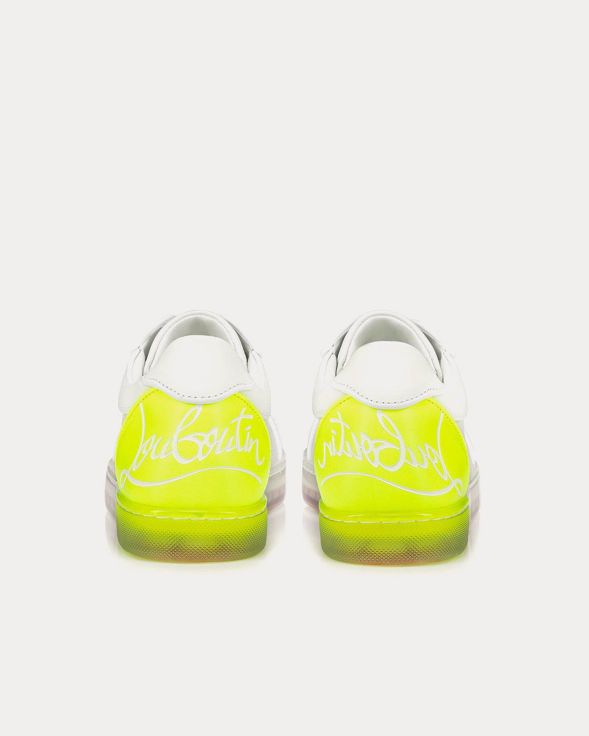 Christian Louboutin - Fun Vieira White / Yellow Low Top Sneakers