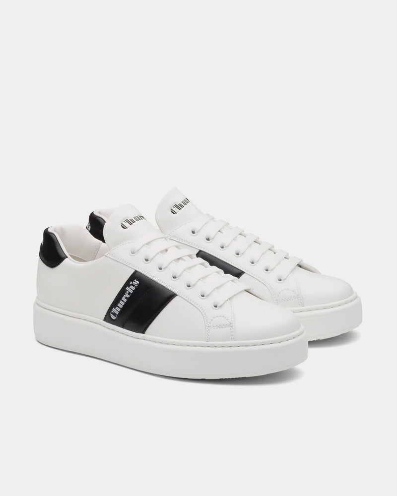 Church's Mach 3 Calf Leather Classic White /  Blue Low Top Sneakers - 3