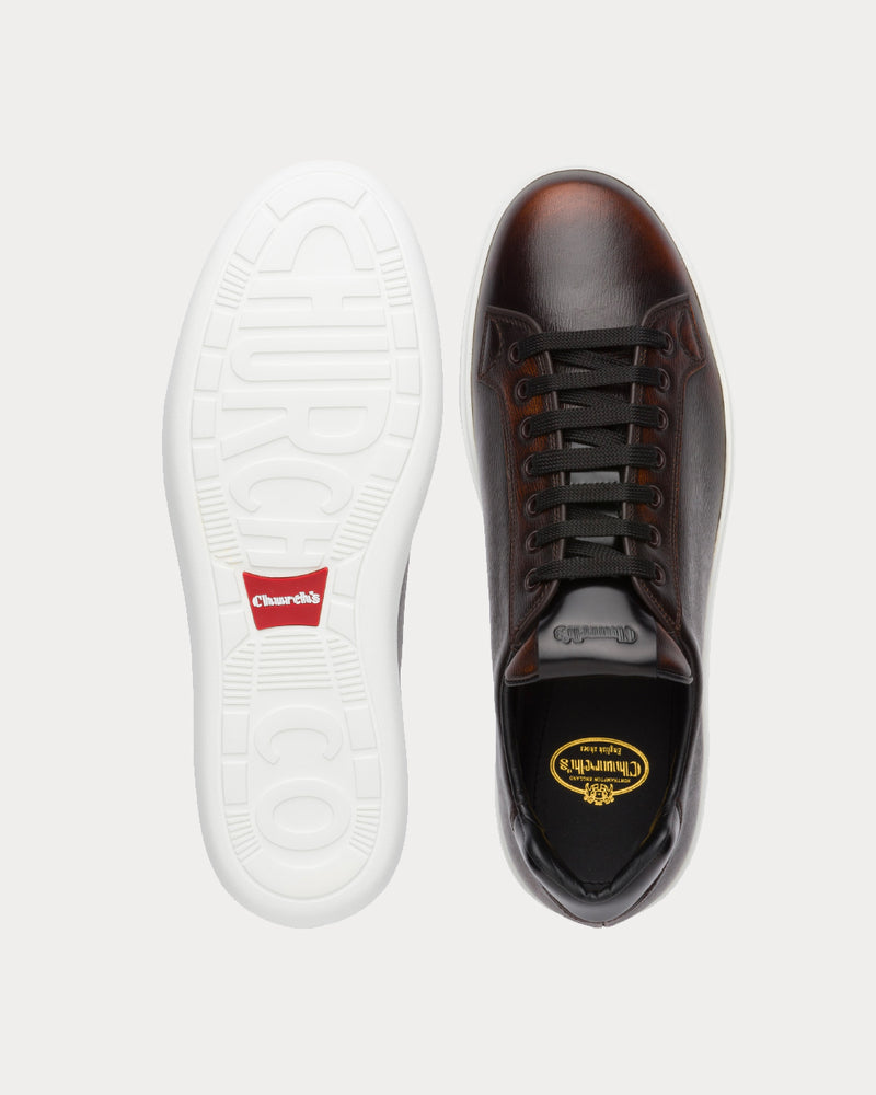 Church's Boland Plus 2 St James Leather Classic Brandy Low Top Sneakers - 3